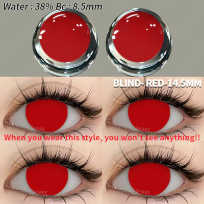 Blind Red Contact Lens set