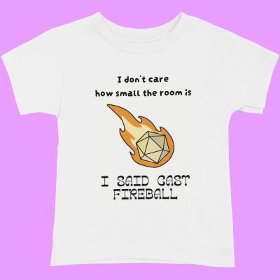 Sublimatie Tshirt: I cast Fireball