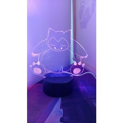 Snorlax 3D lamp